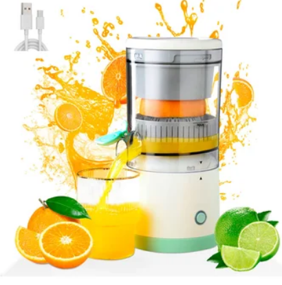 🍊 Exprimidor Eléctrico Multifuncional – ¡Zumo fresco de cualquier cítrico en segundos!