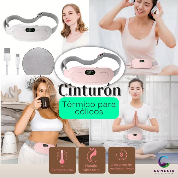 Cinturon Electrico Alivia Colicos Masajeador Calefactor